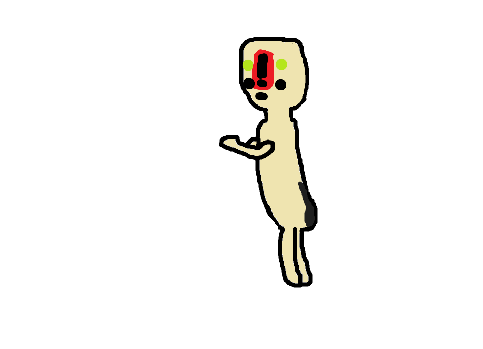 scp-173, arms, artistic, bald, black eyes, facial mark, full body, gem, green eyes, hands