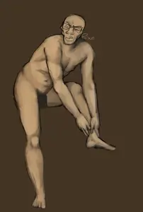 drew a naked guy and just slapped feraljaks head on it #boom