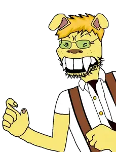 femjanny, soykio kid, femjak, 1soyjak, angry, animal, animal ears, arm, asian, black eyes