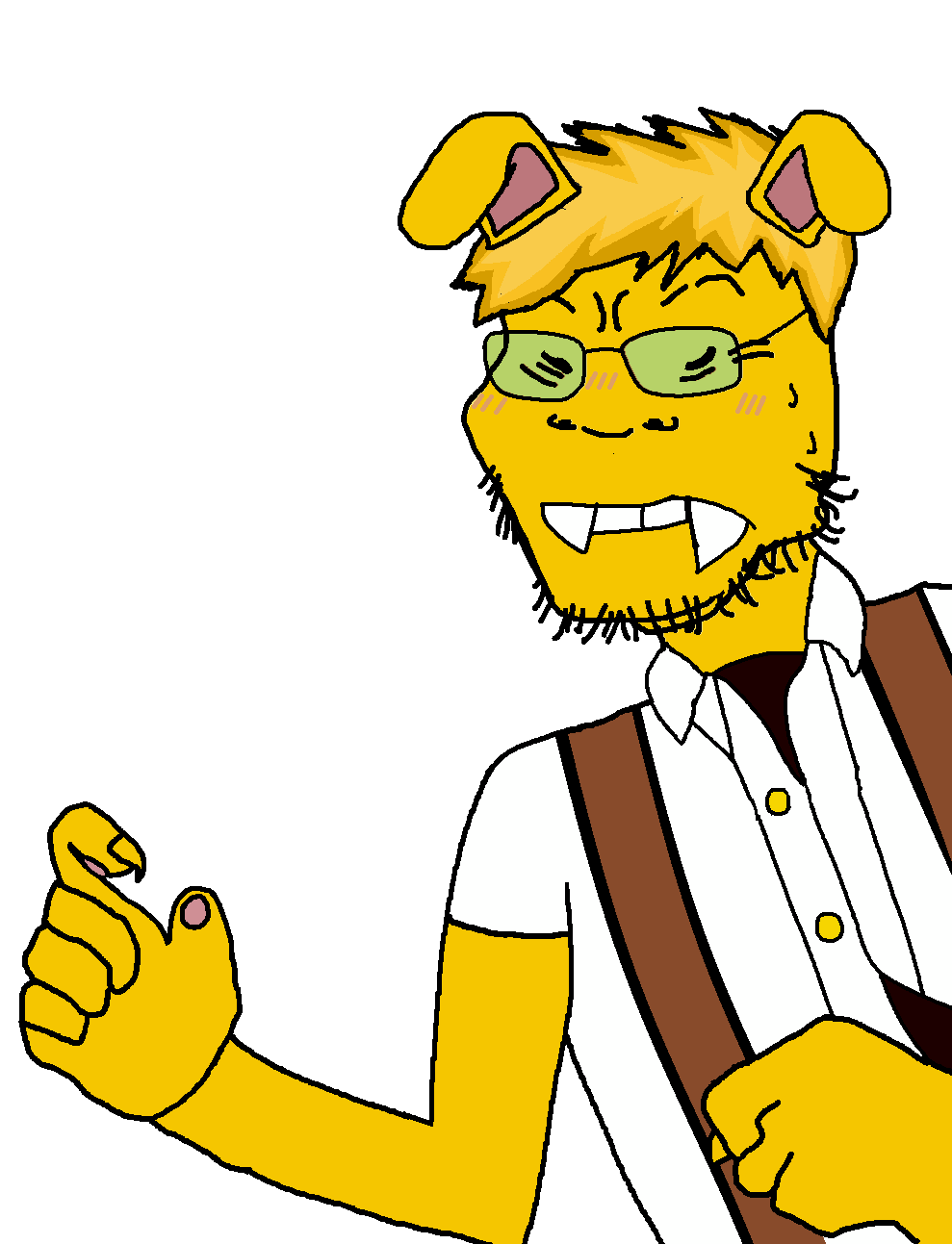 femjanny, soykio kid, femjak, 1soyjak, angry, animal, animal ears, arm, asian, black eyes