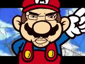 luigi, mario, toad (mario), wario, weegee, chudjak, impish soyak ears, markiplier soyjak, pol face, 3d background