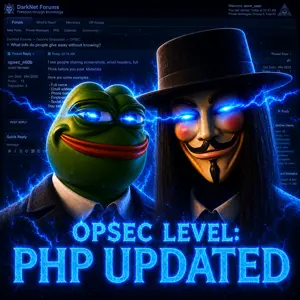opsec demon, pepe, pepelaugh, pepejak, opsec level, anonymous, bald, black hair, blue background, blue eyes