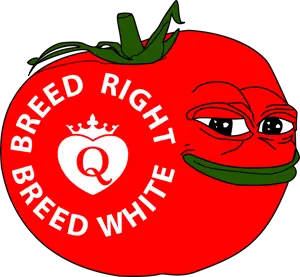 pepe, bald, black eyes, closed mouth, fat, food, front view, fruit, full body, green lips
