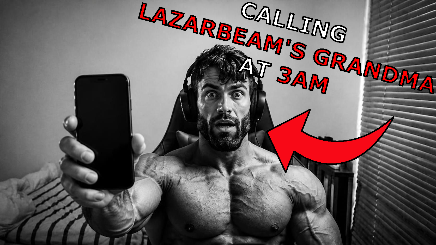 gigachad, deserved it, 3am, arrow, beard, black eyes, black hair, buff, caption, foodistzen