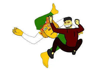femjanny, markiplier soyjak, soykio kid, female markiplier, neutralplier, 2soyjaks, angry, animal, animated, asian