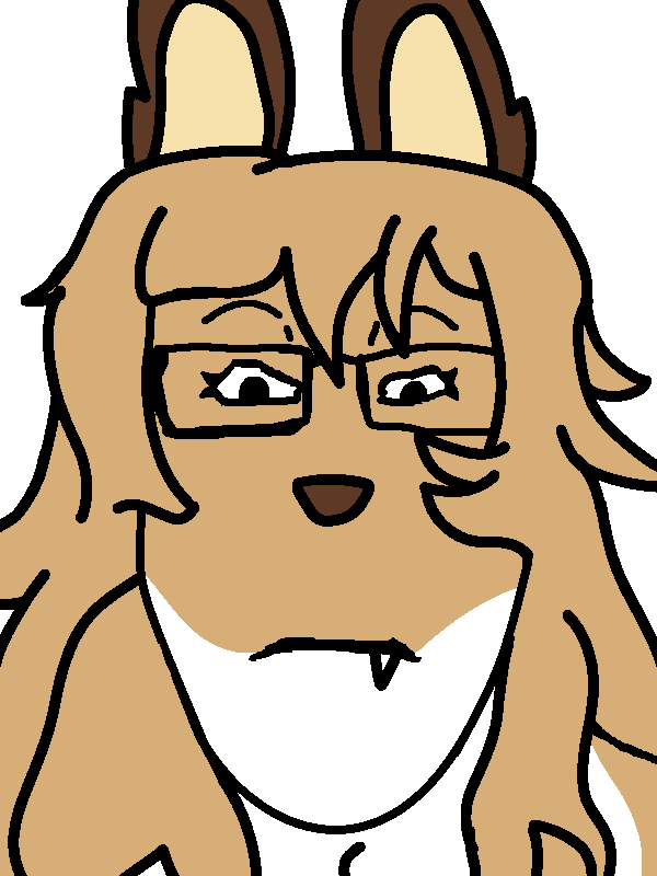 averi, markiplier soyjak, female markiplier, neutralplier, 1soyjak, animal, animal ears, anthro, closed mouth, ear