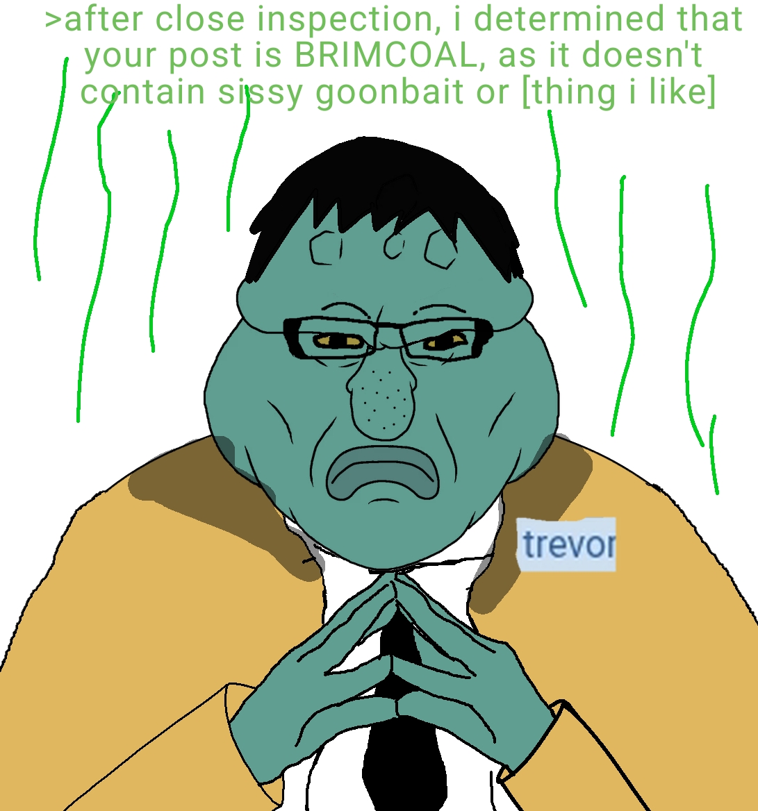 disgusting trevorcreature, markiplier soyjak, lawrence, fusionjaks, 1soyjak, angry, black eyes, black hair, blue skin, brimcoal