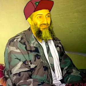 al qaeda, beard, black beard, black eyes, camo, closed mouth, ear, gray hair, green jacket, hair
