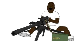 mopupu, alicia, 1soyjak, 50 cal, 50bmg, ammo, ammo belt, ammo box, arm, bald