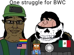 mymy schoppenboer, chudjak, meximutt, chudjak front, no more brother wars, 2soyjaks, black eyes, black hair, bone, bones