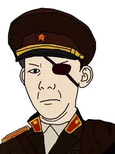 kuzjak, 1soyjak, angry, black eyes, cloak, clothes, commissar, communism, ear, ears