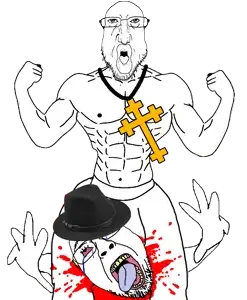bernd, chudjak, slurpjak, broiler, chudjak front, muscular chud, troonjak, punisher face, 2soyjaks, ack