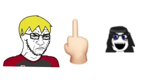 natehiggersandsoyjaksyesjartyandsoytannsfwno, nate higgers, soytan, soyak, soyak (smug), natejak, punisher face, 2soyjaks, angry, autism