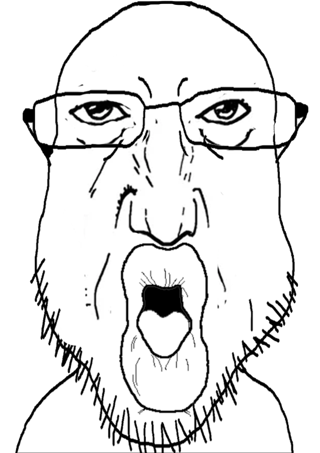 coinjak, slurpjak, broiler, punisher face, fusionjaks, 1soyjak, bald, black eyes, coinjak, eyes