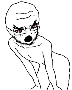 astolfson, angry, arm, bald, crying, full body, glasses, hands, leg, open mouth