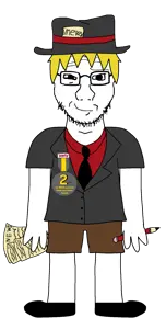 nate higgers, soyak, soyak front, natejak, /news/, 1soyjak, badge, black eyes, closed mouth, clothes