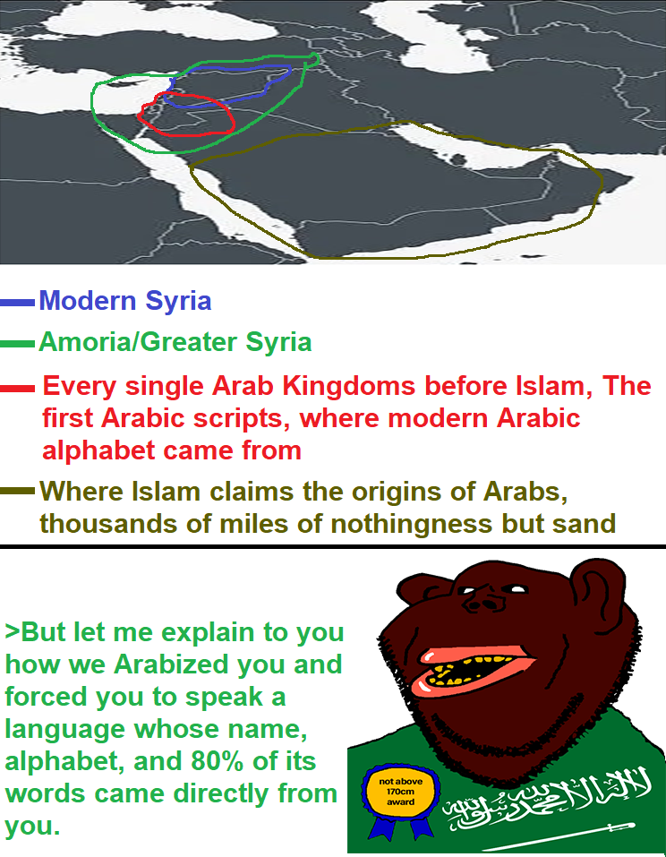 impish soyak ears, impish amerimutt, arabic text, award, bald, black text, blue text, brown skin, english text, greentext