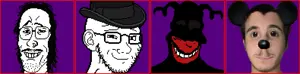 colin, chudjak, mulletjak, soyak, jartycuck, patrick, 4soyjaks, bald, black hair, black skin