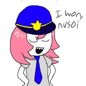 saltmii, clothes, female, green eyes, hair, hat, necktie, oekaki, open mouth, pink hair
