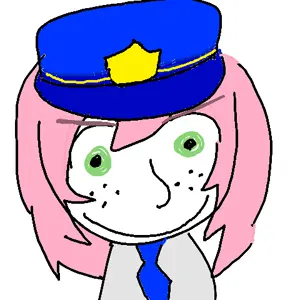 saltmii, clothes, female, green eyes, hair, hat, necktie, oekaki, open eyes, pink hair