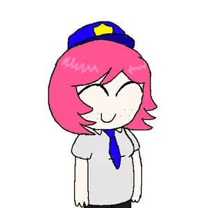 saltmii, closed eyes, closed mouth, clothes, female, green eyes, hair, hat, necktie, oekaki