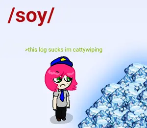 saltmii, /soy/, closed mouth, clothes, female, frown, gem, green eyes, hair, hat
