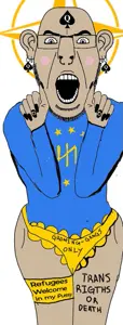 cobson, cobson front, spadeson, spadeson, 1soyjak, almost full body, arm, bald, bbc slut, black eyes
