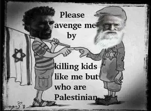 gigachad, old gigachad, gigachaded, beard, child, closed mouth, clothes, comic, flag, gray skin