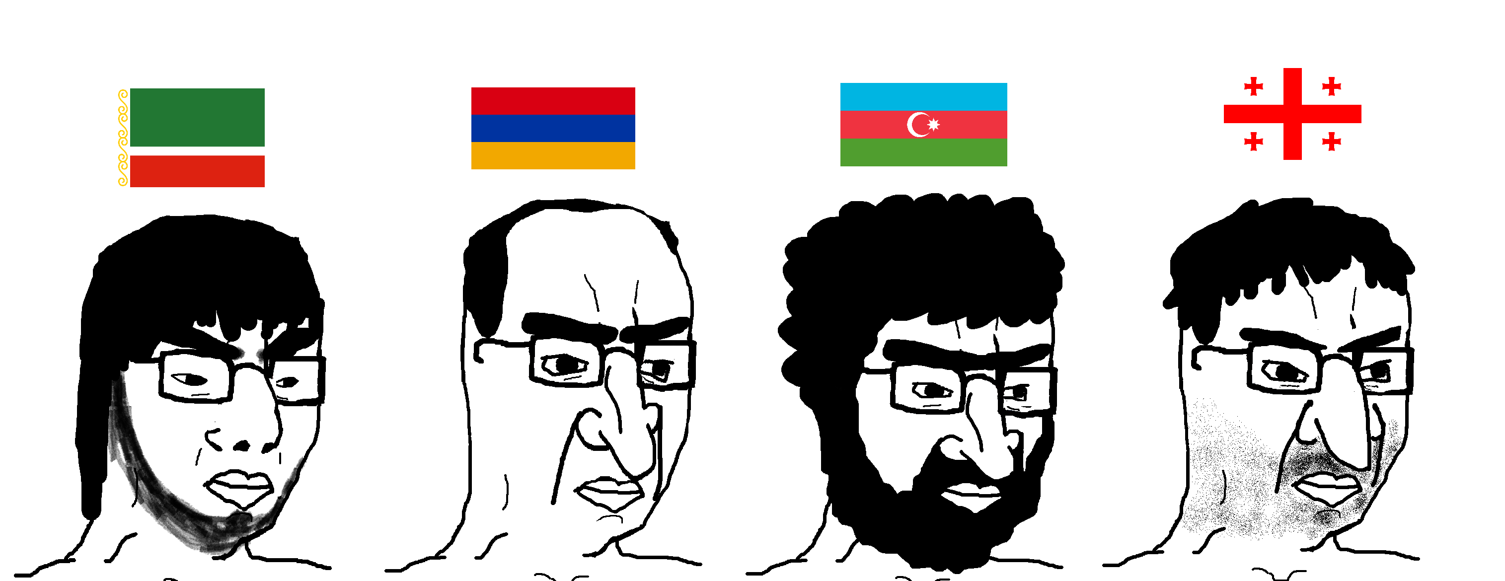 chudjak, balding, beard, big nose, bushy eyebrows, churka, closed mouth, curly hair, eyebrows, flag