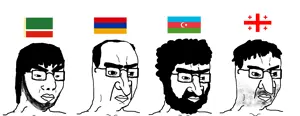 chudjak, balding, beard, big nose, bushy eyebrows, churka, closed mouth, curly hair, eyebrows, flag