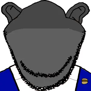 gigachad, nomutt, nophono, impish soyak ears, impish amerimutt, impish front, amerimutt, 1soyjak, bald, chin