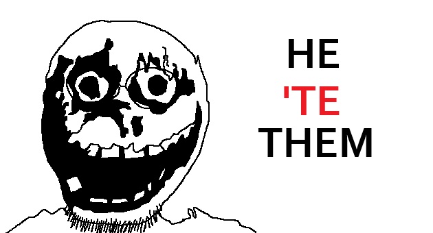 springtrap, he ate them, unknown, useful soys, 1soyjak, analog horror, animatronic, apostrophe, bald, black eyes