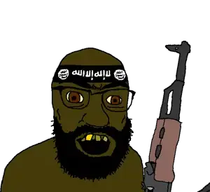 feraljak, tetojak, 1soyjak, ak-47, angry, arab, arabic, arabic font, arabic text, arabic writing