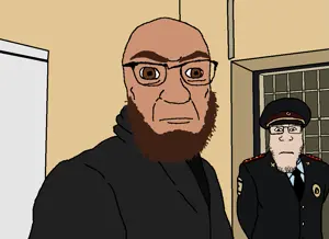 traced from a popular russian meme