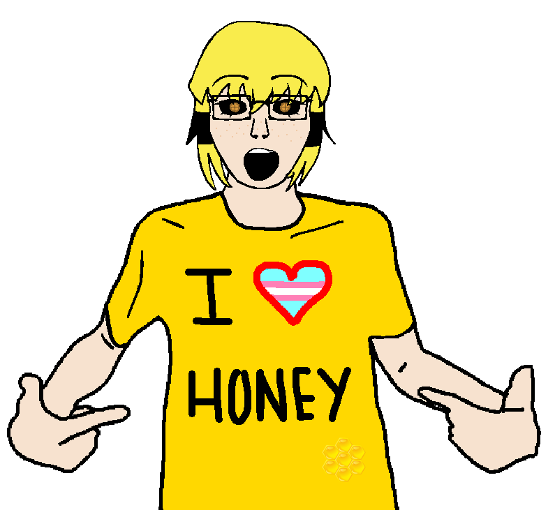 shirtjak, soyak, soygirl, femjak, 1soyjak, animal, bee, blonde hair, bug, freckles
