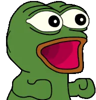 pepe, 1frog, 1nas, amphibian, animal, animated, bald, frog, looking to the right, moving hands