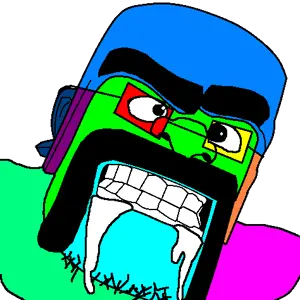 barbarianjak, colorjak, 1soyjak, angry, bald, black eyes, buff, bushy eyebrows, cobson killer, colorful