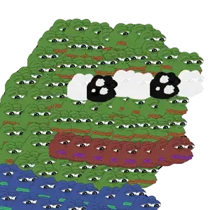pepe, amphibian, animal, bald, black eyes, blue shirt, closed mouth, frog, front view, green skin