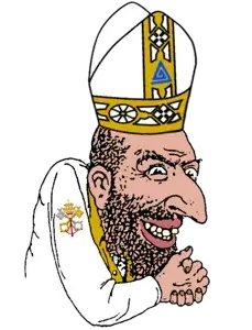 happy merchant, 1soyjak, beard, boylover symbol, catholic, catholicism, christcuck, christianity, clothes, hat