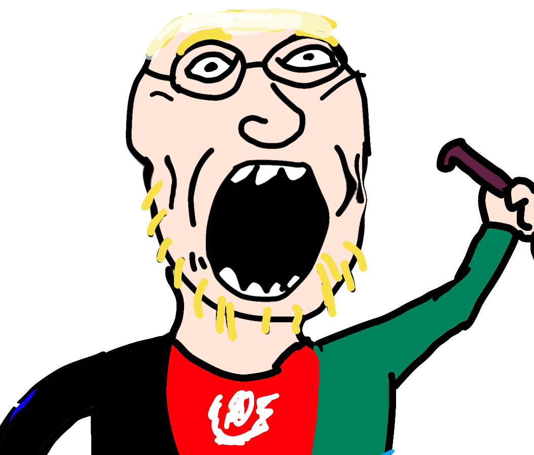 valjak, 1soyjak, afghanistan, beard, big head, black eyes, blonde hair, clothes, glasses, hair