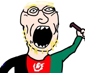 valjak, 1soyjak, afghanistan, beard, big head, black eyes, blonde hair, clothes, glasses, hair