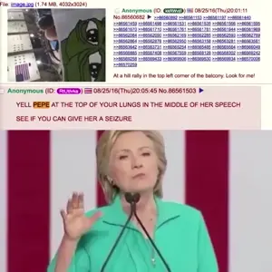 pepe, /pol/, 2016, 4chan, alt-right, black eyes, blonde hair, closed mouth, english text, green skin