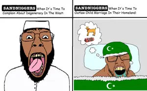 bernd, feraljak, goatjak, markiplier soyjak, 2panel, 2soyjaks, arab, arape, beard, big eyebrows