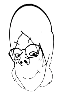 gapejak, female gapejak, rand, randie, wholesome soyjak, femjak, foidjaks, 1soyjak, black eyes, closed mouth