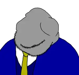 gigachad, nomexi, nophono, meximutt, 1soyjak, bald, clothes, fat, gray skin, no eyes