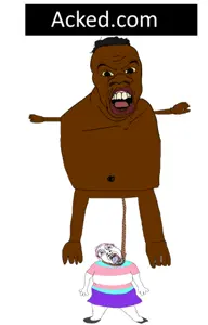 bernd, feraljak, feralnigger, hanging troonjak, troonjak, 2soyjaks, ack, black skin, dying, gray hair