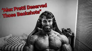 gigachad, deserved it, alex pretti, backshots, beard, black eyes, black hair, front view, gigger, grayscale