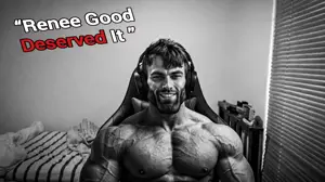 gigachad, deserved it, 1nas, beard, bed, bedroom, buff, english text, foodistzen, front view