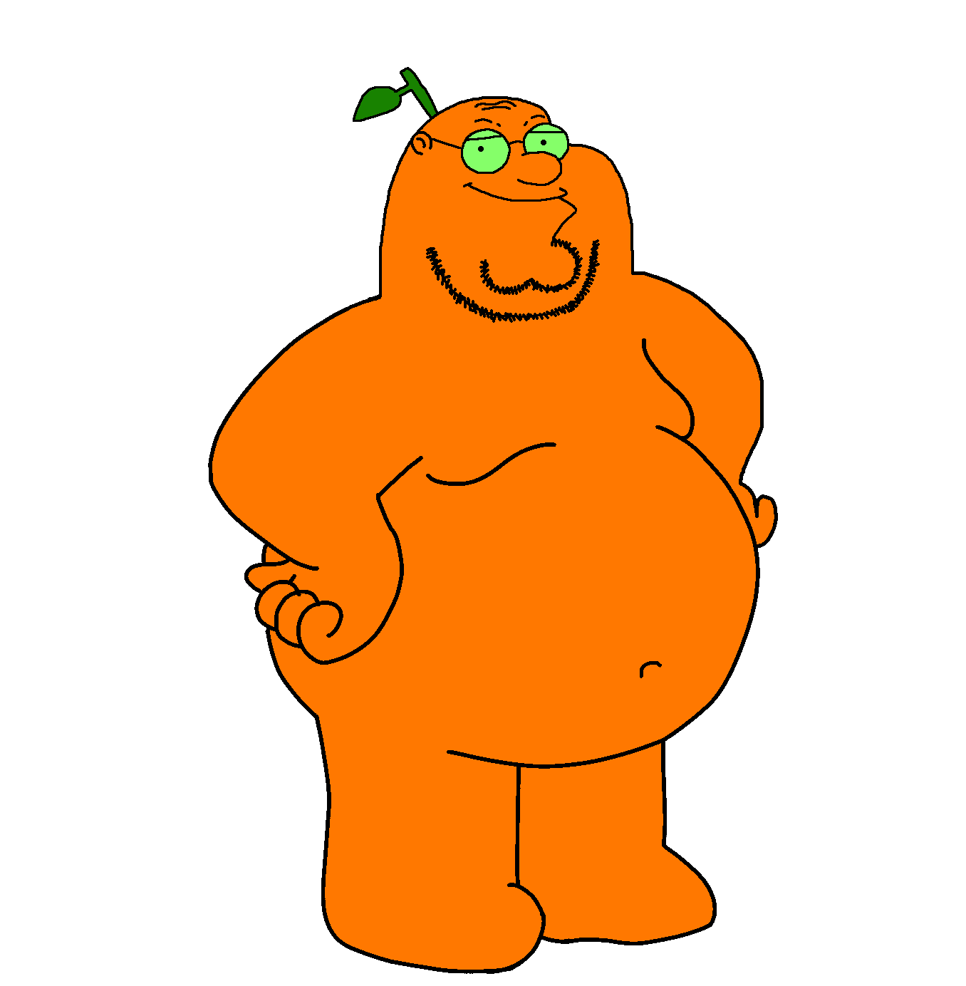 peter griffin, griffinjak, 1soyjak, bald, belly, belly button, black eyes, chin, closed mouth, ear