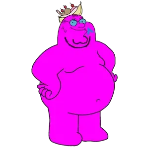 peter griffin, griffinjak, 1soyjak, arch linux, bald, banana, banana split ice cream, belly, belly button, black eyes